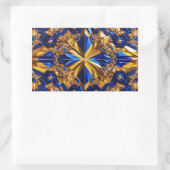 Sticker Rectangulaire Collier rectangle avec couleurs Suède (Sac)