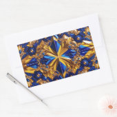 Sticker Rectangulaire Collier rectangle avec couleurs Suède (Enveloppe)