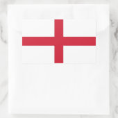 Sticker Rectangulaire Collier rectangle avec Drapeau d'Angleterre (Sac)