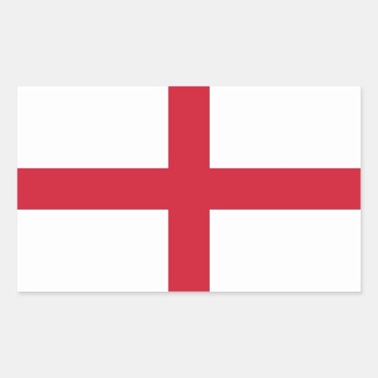 Sticker Rectangulaire Collier rectangle avec Drapeau d'Angleterre (Devant)
