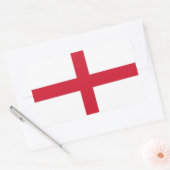Sticker Rectangulaire Collier rectangle avec Drapeau d'Angleterre (Enveloppe)