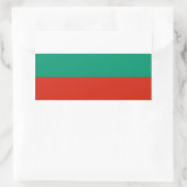 Sticker Rectangulaire Collier rectangle avec Drapeau de Bulgarie (Sac)