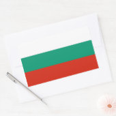 Sticker Rectangulaire Collier rectangle avec Drapeau de Bulgarie (Enveloppe)