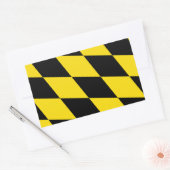 Sticker Rectangulaire Collier rectangle avec Drapeau de Munich, Allemagn (Enveloppe)