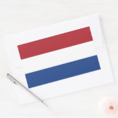 Sticker Rectangulaire Collier rectangle avec Drapeau de Pays-Bas (Enveloppe)
