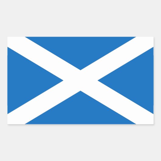 Sticker Rectangulaire Collier rectangle avec Drapeau d'Ecosse (Devant)