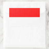 Sticker Rectangulaire Collier rectangle avec drapeau d'Indonésie (Sac)