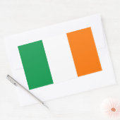 Sticker Rectangulaire Collier rectangle avec Drapeau d'Irlande (Enveloppe)