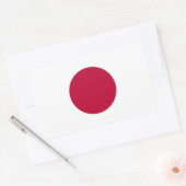 Sticker Rectangulaire Collier rectangle avec drapeau du Japon (Enveloppe)