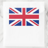 Sticker Rectangulaire Collier rectangle avec Drapeau du Royaume-Uni (Sac)