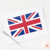 Sticker Rectangulaire Collier rectangle avec Drapeau du Royaume-Uni (Enveloppe)