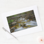Sticker Rectangulaire Collier rectangulaire de crique de forêt rocheuse (Enveloppe)
