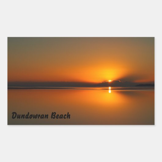 Sticker Rectangulaire Collier rectangulaire Dundowran Beach sunrise (Devant)