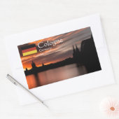 Sticker Rectangulaire Cologne Allemagne (Enveloppe)
