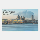 Sticker Rectangulaire Cologne Allemagne (Devant)