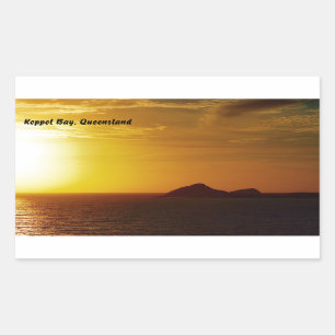 Sticker Rectangulaire Colonne de lever du soleil de la baie Keppel