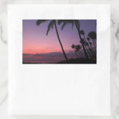 Sticker Rectangulaire Colonne rectangle de coucher de soleil tropical ro (Sac)