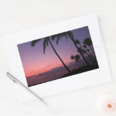 Sticker Rectangulaire Colonne rectangle de coucher de soleil tropical ro (Enveloppe)