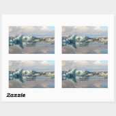 Sticker Rectangulaire Colonne rectangle de l'iceberg de Jokulsarlon (Feuille)
