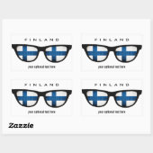 Sticker Rectangulaire Colonnes finlandaises (Feuille)