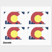 Sticker Rectangulaire Colorado (Feuille)