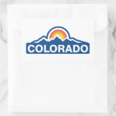 Sticker Rectangulaire Colorado Flag Mountain (Sac)