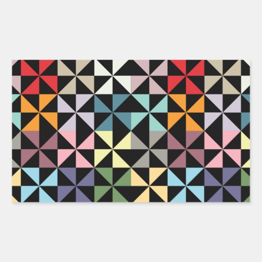Sticker Rectangulaire Colorful (Devant)