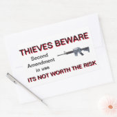 Sticker Rectangulaire Colt de deuxième modification AR-15 (Enveloppe)