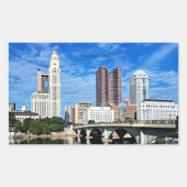 Sticker Rectangulaire Columbus, Ohio skyline (Devant)