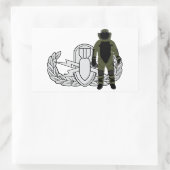 Sticker Rectangulaire Combinaison de bombe EOD (Sac)