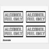 Sticker Rectangulaire Combustible d'alcool uniquement (Feuille)