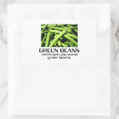 Sticker Rectangulaire Come get you some green beans. (Sac)