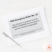 Sticker Rectangulaire Commande FRA (Enveloppe)