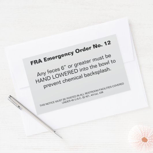 Sticker Rectangulaire Commande FRA (Enveloppe)