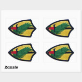 Sticker Rectangulaire Commandement central du CENTCOM de l'Armée (Feuille)