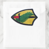 Sticker Rectangulaire Commandement central du CENTCOM de l'Armée (Sac)