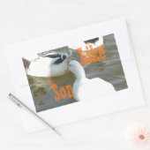 Sticker Rectangulaire Comme Père Comme Fils. (Enveloppe)