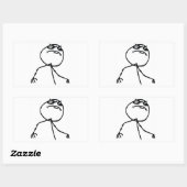 Sticker Rectangulaire Comme un patron (Feuille)