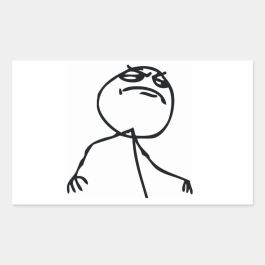 Sticker Rectangulaire Comme un patron (Devant)