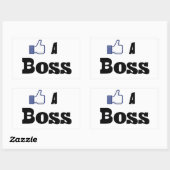 Sticker Rectangulaire Comme Un Patron (Feuille)