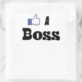 Sticker Rectangulaire Comme Un Patron (Sac)
