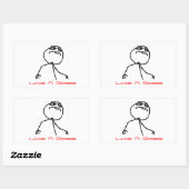 Sticker Rectangulaire Comme un patron (Feuille)