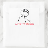 Sticker Rectangulaire Comme un patron (Sac)