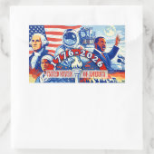 Sticker Rectangulaire Commemorative 1776-2026 États-Unis Semiquincentena (Sac)
