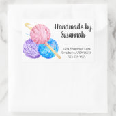 Sticker Rectangulaire Commerce de fils et de crochet de crochet (Sac)