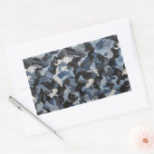 Sticker Rectangulaire comouflage bleu gris (Enveloppe)