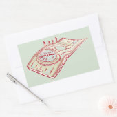 Sticker Rectangulaire Compas randonnée (Enveloppe)
