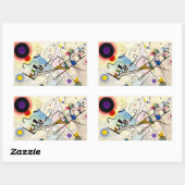 Sticker Rectangulaire Composition 8 de Kandinsky (Feuille)