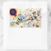 Sticker Rectangulaire Composition 8 de Kandinsky (Sac)