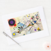 Sticker Rectangulaire Composition 8 de Kandinsky (Enveloppe)